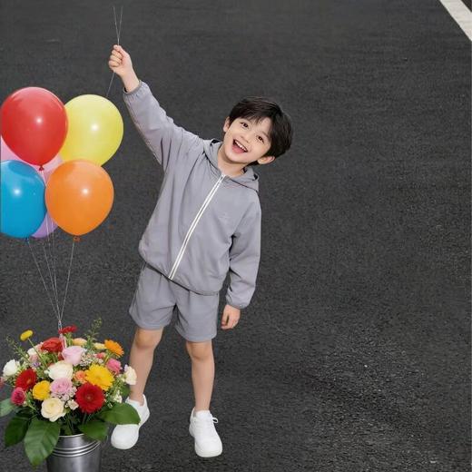 童洛萌儿童防晒衣女童夏季新款速干透气皮肤衣男童防紫外线连帽UPF50+ 商品图8