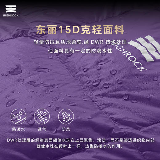天石雪雁鹅绒睡袋户外徒步防寒信封式保暖羽绒便携式 商品图4