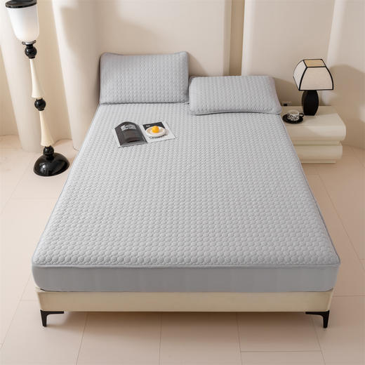 夏季冰感凉席！ROMASTER罗马世家 美学硅胶凉席床笠款3件套 厚实软糯 凉而不冰 6色可选 商品图6