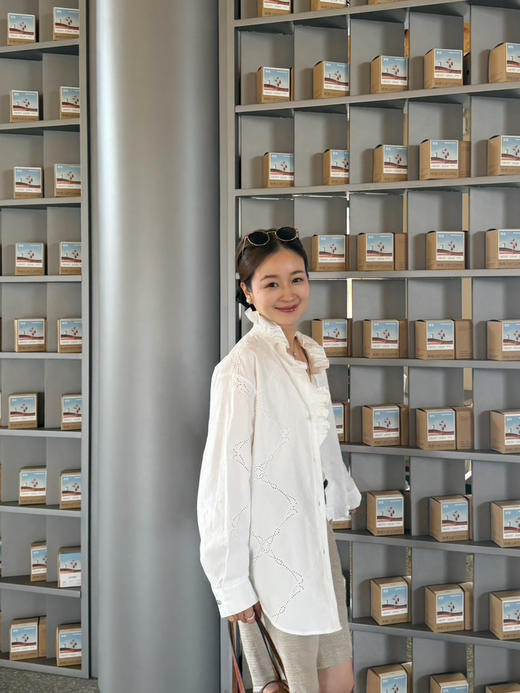 2604301    “H面料”花边领镂空刺绣 宽松衬衫 商品图7