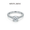 ShiningHouse[培育] 18k金钻石戒指 圆钻形1克拉钻人工真钻人造钻石K金戒指豪华钻石戒指悦己送礼臻选【此商品不支持7天无理由退货退款】预计3日发货 商品缩略图1