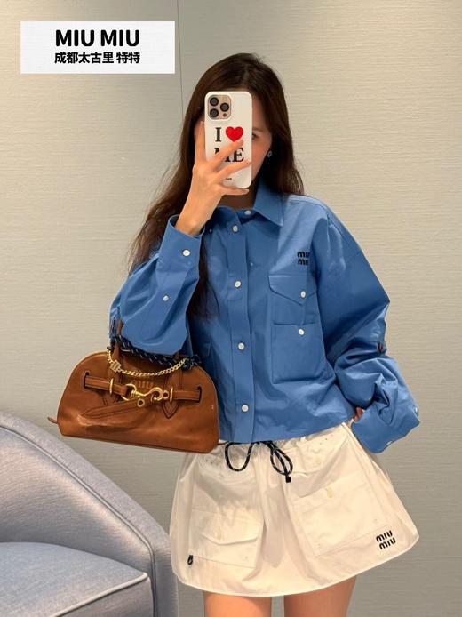 缪缪 26Ss早春新款 字母徽标口袋迷你半身裙 商品图4