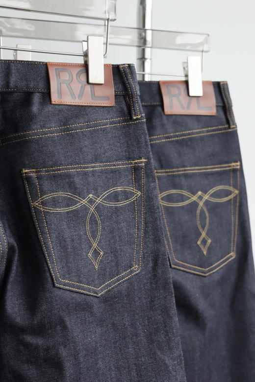 26 R.R.L 半脱浆 原色赤耳丹宁直筒牛仔裤｜复古工装质感 NZK265 商品图6