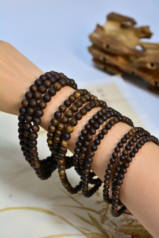 【沉水沉香】圆珠长串/单圈手串 天然沉香 多款可选 商品图1