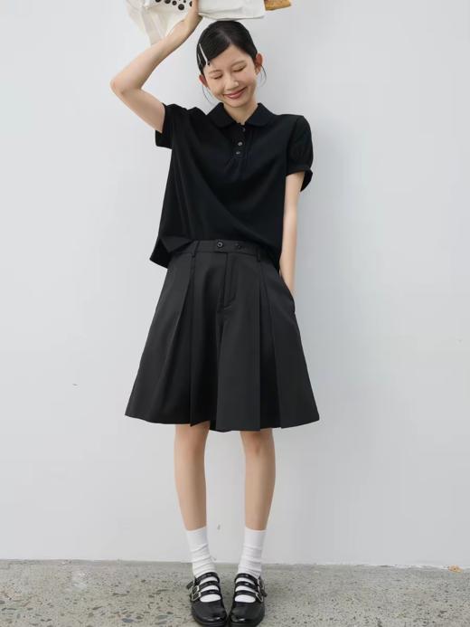 步履不停/6A45073C/休闲工字褶短裤 商品图1