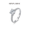 ShiningHouse[培育] 18k金钻石戒指 圆钻形1克拉钻人工真钻人造钻石K金戒指豪华钻石戒指悦己送礼臻选【此商品不支持7天无理由退货退款】预计3日发货 商品缩略图2