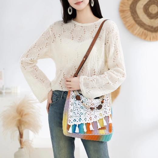 苏苏姐家木岚斜挎包手工diy编织包包钩针印象莫奈毛线团材料包预 商品图1