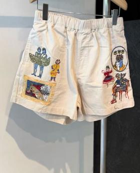 男款刺绣休闲短裤zh