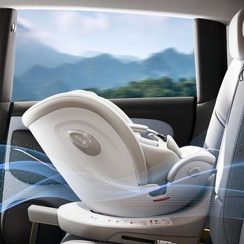 路途乐儿童安全座椅0–12岁i-Size认证新国标360度旋转 途跃pro粽野绿 商品图5