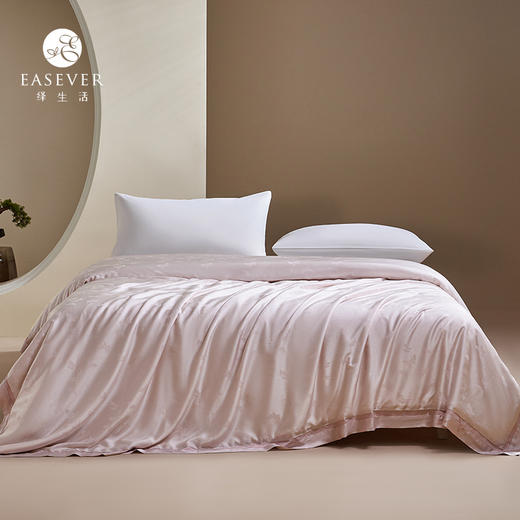 绎生活 桑吉丝双宫茧桑蚕丝天丝夏被 | 柔软透气、丝般爽滑、简约大气 商品图2