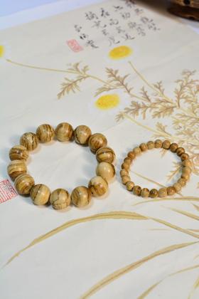 【加里曼丹野料】沉香圆珠 单圈手串 天然沉香