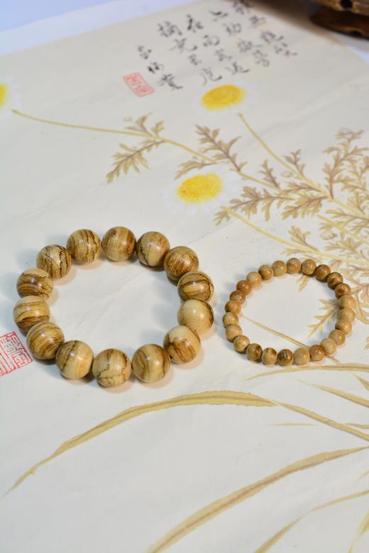 【加里曼丹野料】沉香圆珠 单圈手串 天然沉香 商品图0