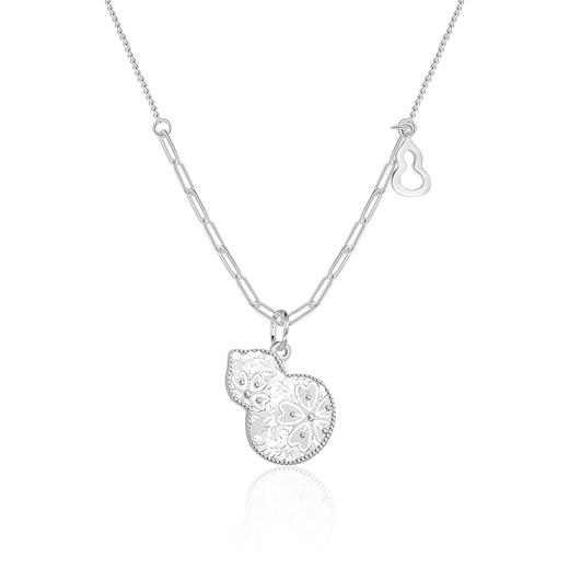 【冰雪福禄】S925纯银碎冰冰葫芦项链【YXS-A4661】 商品图4