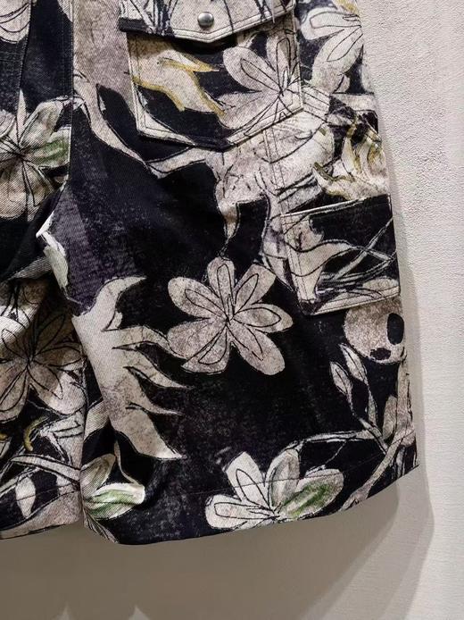 中性款印花短裤he 商品图2