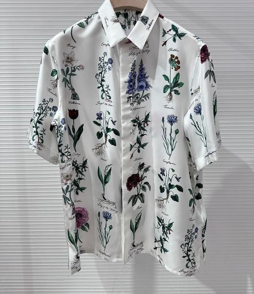 中性款印花短袖衬衫ba010 商品图0