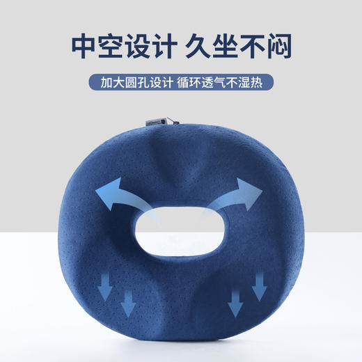 亚马逊记忆棉中空坐垫痔疮垫办公室久坐减压缓解尾椎孕妇产后座垫 商品图2