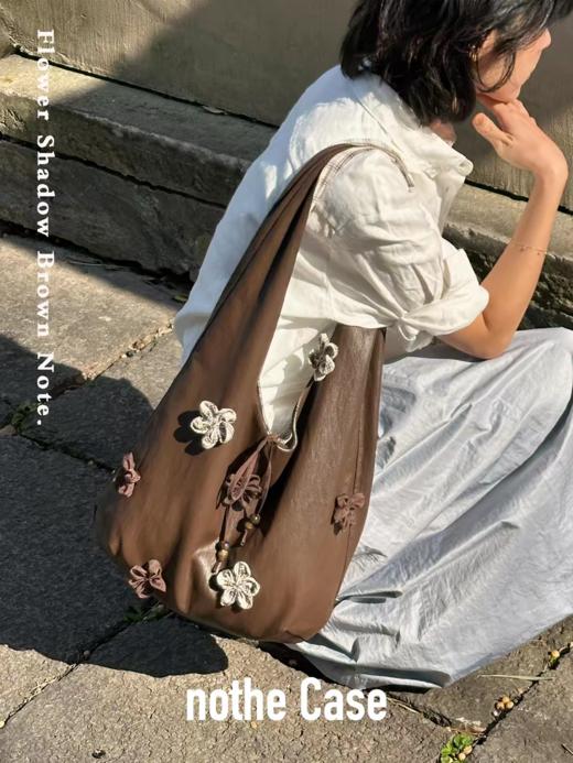 nothe Case布然/NC261232/花影棕记 立体花朵大容量托特包 商品图0