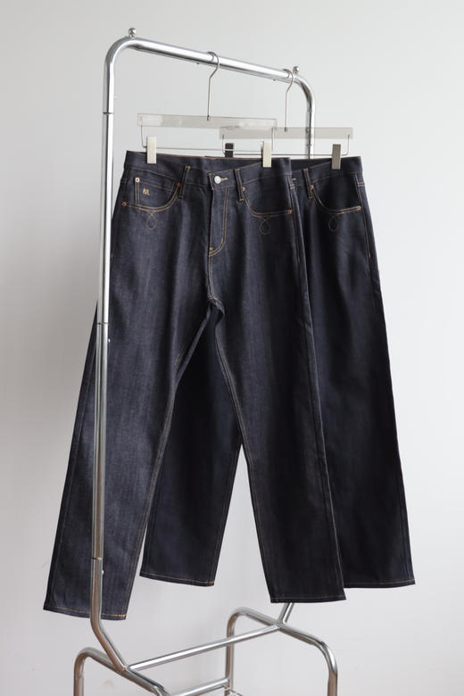 26 R.R.L 半脱浆 原色赤耳丹宁直筒牛仔裤｜复古工装质感 NZK265 商品图3
