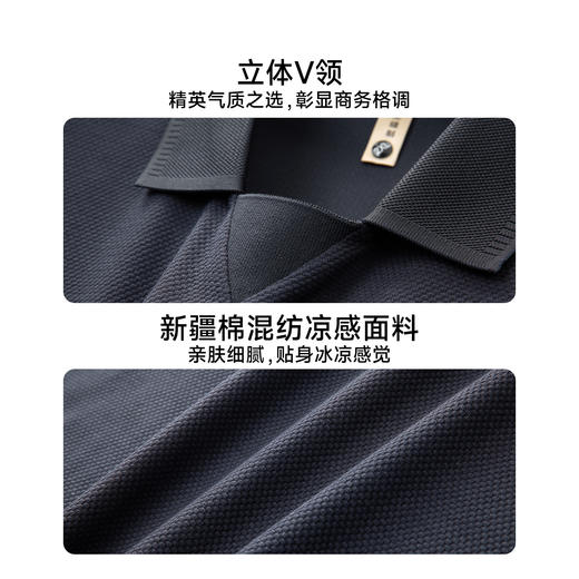 【DG】大依优型大码男装夏季翻领POLO衫短袖上衣商务休闲百搭T恤300斤 商品图4