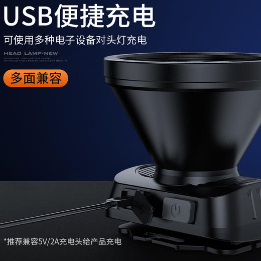 神火HL52强光头灯头戴式户外照明高亮远射大光杯照明装备 商品图3