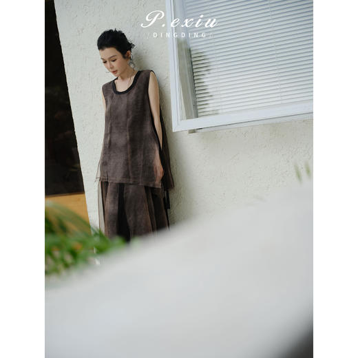 PanYiXiu/潘依绣100%桑蚕丝高级感通勤气质飘逸感两面穿半身裙 YL11726 商品图1