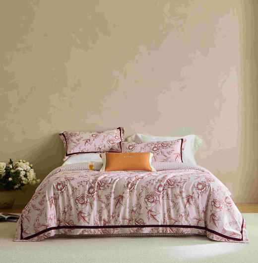 绎生活 波尔多全棉印花四件套 | 柔软亲肤、透气舒适、精致印花设计、为卧室增添艺术气息 商品图1