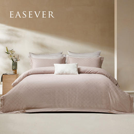 绎生活 格瑞亚加密长绒棉提花四件套 | 细腻柔软如丝、提花设计、简约大气 商品图0