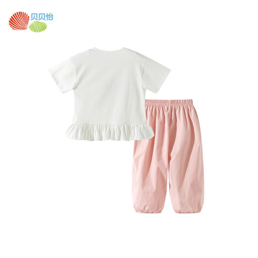 贝贝怡夏款女童短袖套装 商品图5