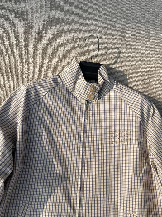 413-3 特惠 独家圆正 miu科技棉小格子立领夹克 轻盈优雅春夏外套 我穿40 商品图12