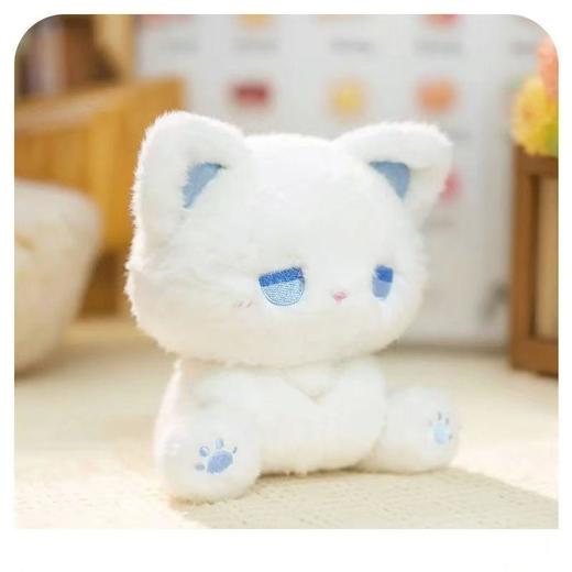 【呆萌造型设计、柔软亲肤手感】可爱呆呆公仔高颜值毛绒玩具卡通坐姿玩偶娃娃机emo小猫朋友.TA 商品图4