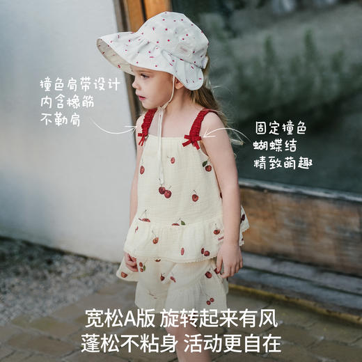【宝宝服饰】嫚熙童装儿童2026新款夏季宝宝背心吊带女童薄款吸湿排汗女宝上衣 商品图4