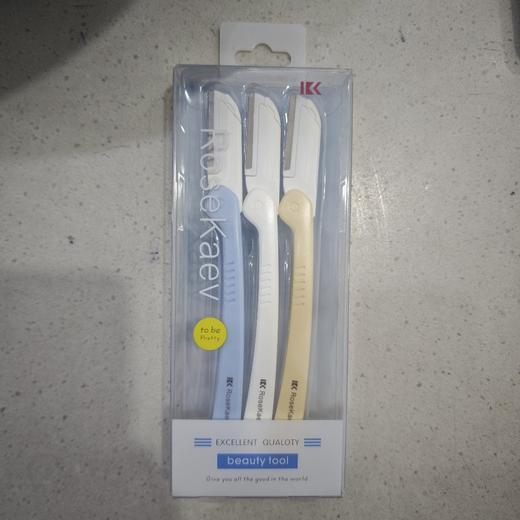 露丝卡文时尚芭莎折叠修眉刀三支入 商品图0