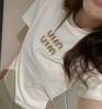 重磅渠道   miu水钻T恤 超精致水钻贴布刺绣  松弛高级感 商品缩略图1