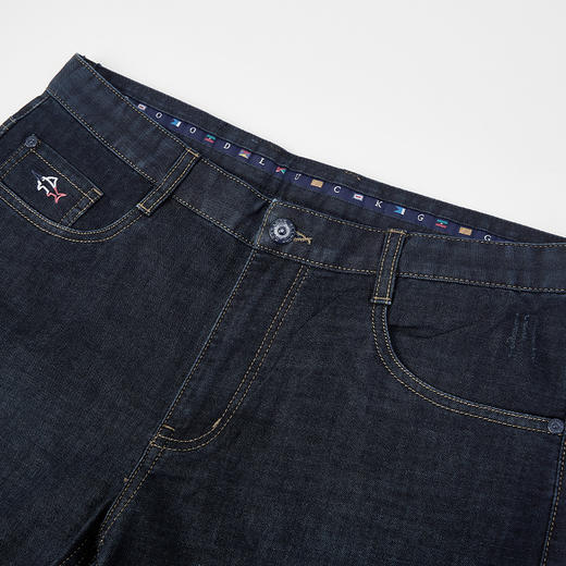 德鲨男士百搭牛仔短裤2025夏季新款时尚中裤男休闲五分裤 商品图2