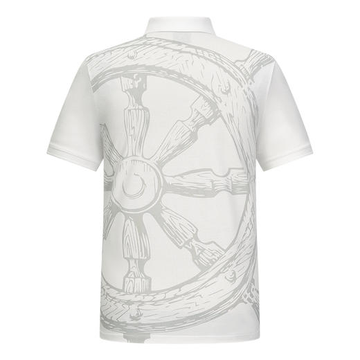 德鲨夏新款短袖翻领T恤男青年时尚印花休闲上衣打底POLO衫 商品图1