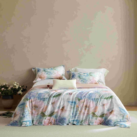 绎生活维侬沃德全棉印花四件套 | 面料细腻柔软亲肤、印花设计独特雅致、为卧室增添温馨格调 商品图1