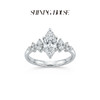 ShiningHouse[培育] 18k金钻石戒指 马眼形1克拉钻人工真钻人造钻石K金戒指时尚钻石戒指悦己送礼臻选【此商品不支持7天无理由退货退款】预计3日发货 商品缩略图2
