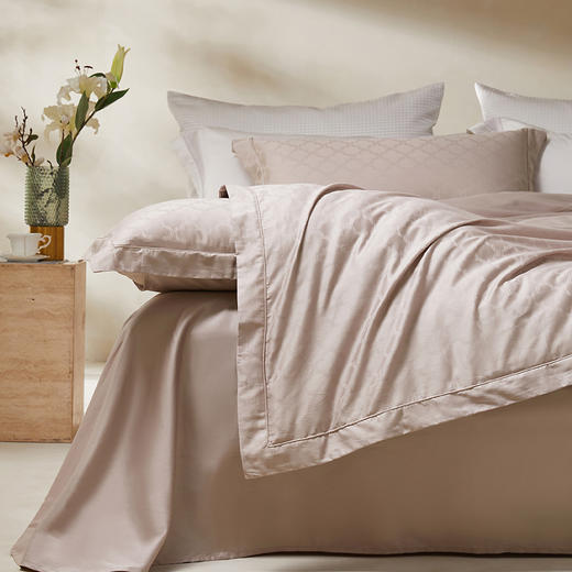 绎生活 格瑞亚加密长绒棉提花四件套 | 细腻柔软如丝、提花设计、简约大气 商品图2