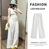 【限时39.9】白色棉麻阔腿裤女夏季薄款2026新款冰凉宽松小个子休闲慵懒拖地裤 商品缩略图0