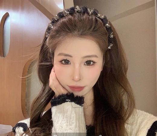 轻奢礼盒装！带齿欧根纱+水晶发箍   26Y04060- 商品图11