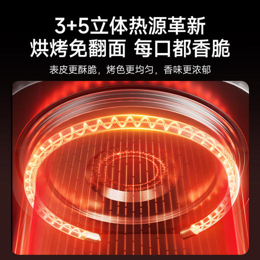 大宇（DAEWOO）躺平空气炸锅立体加热可烤披萨免翻面家用大容量6L炸烤箱一体多功能料理烹饪不沾易清洗KX12 商品图6