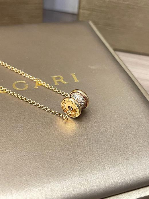 V金版【Z品定制级 1:1钢印 】宝格丽满钻小蛮腰项链  经典且耐看的弹簧系列珠宝设计 超级精致 日常休闲百搭 商品图4