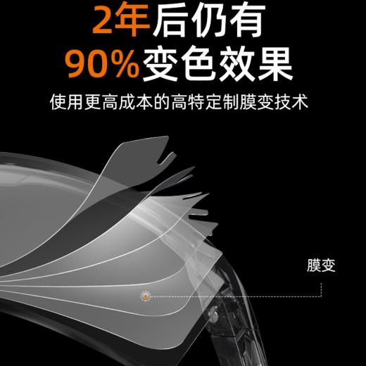 高特跑步眼镜5.0骑行登山马拉松变色太阳镜男女运动护目镜67023 商品图2
