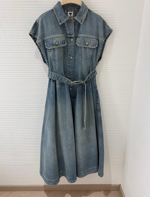 女款腰带牛仔连衣裙la010 商品图0