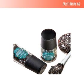 【凤品优选】有机海盐黑胡椒粒85g自带研磨瓶西餐轻食沙拉调味料