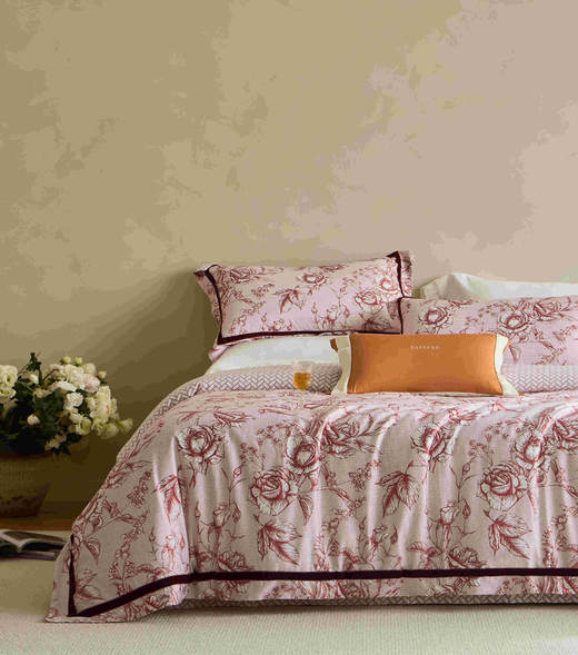 绎生活 波尔多全棉印花四件套 | 柔软亲肤、透气舒适、精致印花设计、为卧室增添艺术气息 商品图2