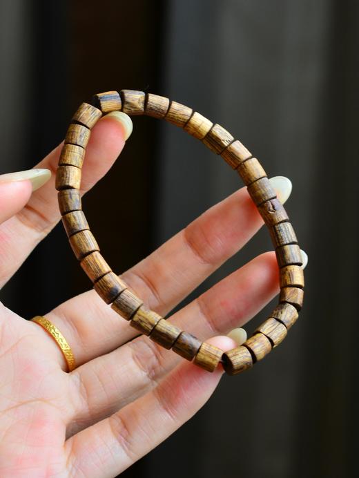 【桶珠沉香】 老白棋 单圈手串 商品图2