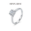 ShiningHouse[培育] 18k金钻石戒指 圆钻形1克拉钻人工真钻人造钻石K金戒指简约钻石戒指悦己送礼臻选【此商品不支持7天无理由退货退款】预计3日发货 商品缩略图1