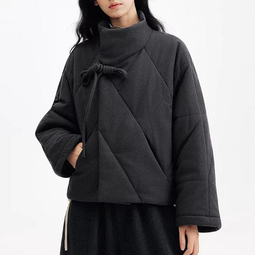裁缝学苑AH140冬季新款宽松立领加厚保暖夹棉显瘦短外套纸样女装上衣样板 商品图4
