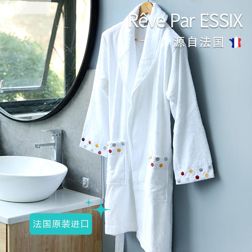 【OHLA】VENEZIA威尼斯混色/UNIS AQUA水涧系列尖顶风帽·成人浴袍 商品图0